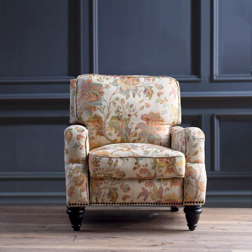 美式乡村单人沙发多功能躺椅推椅书房进口布艺棉麻客厅头等舱整装