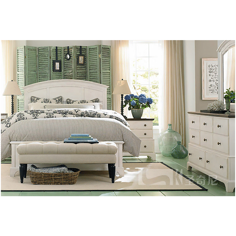 Sheng Qini American style rural Simplicity white Double Water-based paint Box Storage customized Emperor Master Bedroom Solid wood bedin the Residential furniture , Beds , Solid wood bed  category - from Buy2taobao.com to provide professional Taobao agent buy service