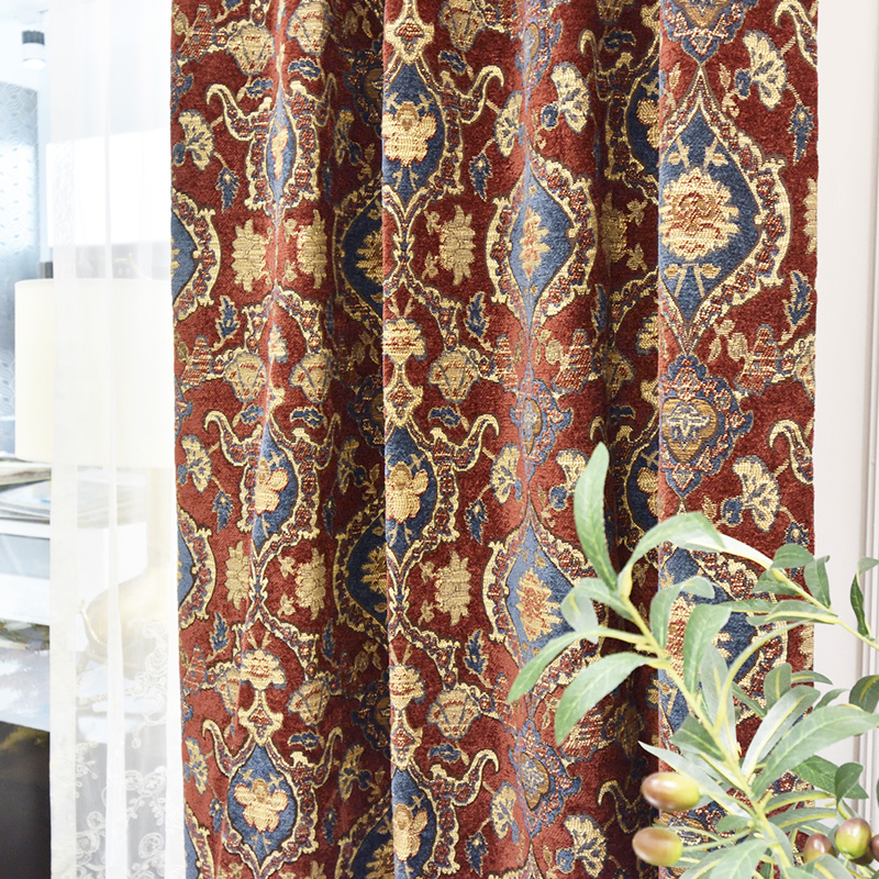 加厚美式风专业沙发布别墅窗帘