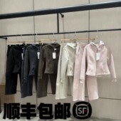 桑坡lulu女士2025秋冬四代保暖防风显瘦加绒加厚连帽卫衣卫裤 套装