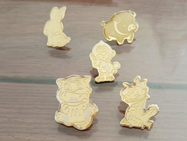 麦当劳徽章pins生肖徽章