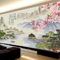 中國風(fēng)風(fēng)景客廳臥室線繡十字繡