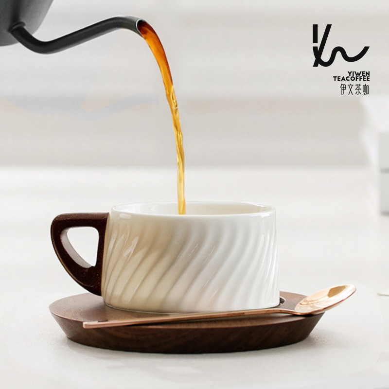 伊文陶瓷咖啡杯碟套装