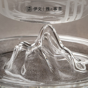 过滤泡茶杯e耐热玻璃茶杯带盖家用水杯大容量简约喝茶杯子茶水分