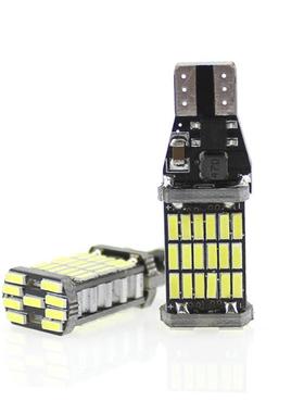 汽车LED刹车灯 T15 4014 45SMD解码高亮信号倒车灯转向灯1156 T20