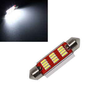新款双尖汽车LED小灯泡室内4014-12smd 无极解码双尖阅读灯车顶灯