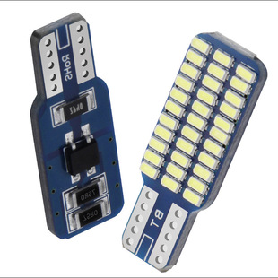 LED 3014 W5W单面示宽灯后尾箱灯 T10 33灯 牌照灯 汽车解码