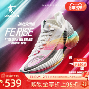 乔丹FE RISE飞羿|篮球鞋男低帮专业实战回弹防滑碳板跑动型运动鞋
