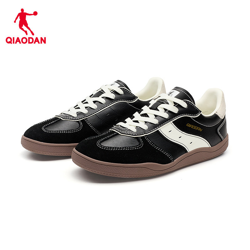 乔丹潮流T头鞋男黑色德训鞋薄底鞋商场同款男板鞋2025年冬季新品