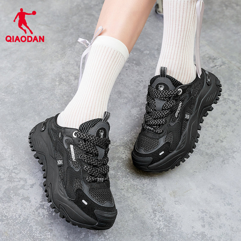 硬糖乔丹老爹鞋女春夏季新款厚底增高网面休闲鞋运动鞋秒穿脱鞋子