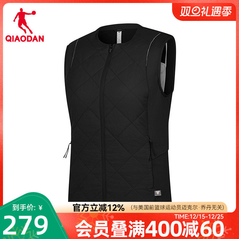 乔丹轻薄跑步运动棉马夹女士