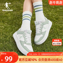 空军一号小白鞋 乔丹学生板鞋 运动休闲鞋 绿色女款 厚底增高 2025冬季