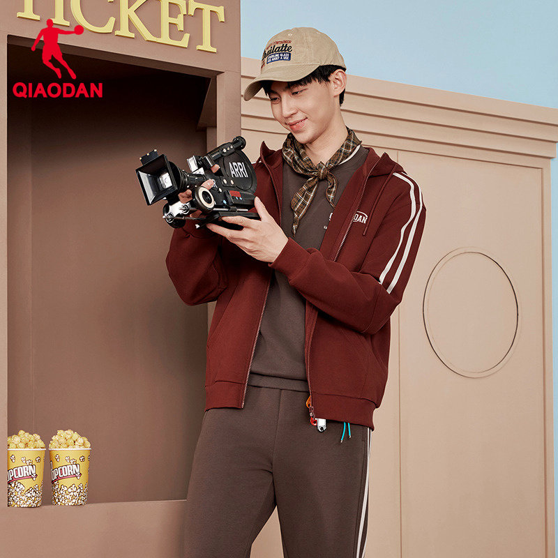 乔丹针织开衫男士冬季新款商场同款复古校园风外套宽松百搭上衣,运动服/休闲服装,运动茄克/外套,淘宝优惠券,粉丝福利购,淘宝优惠卷