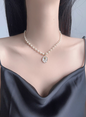 小众设计法式复古珍珠项链高级感