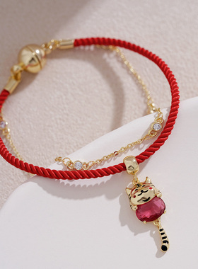 设计感吊坠手绳适合过年小众