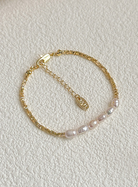 法式高级感巴洛克淡水珍珠手链女