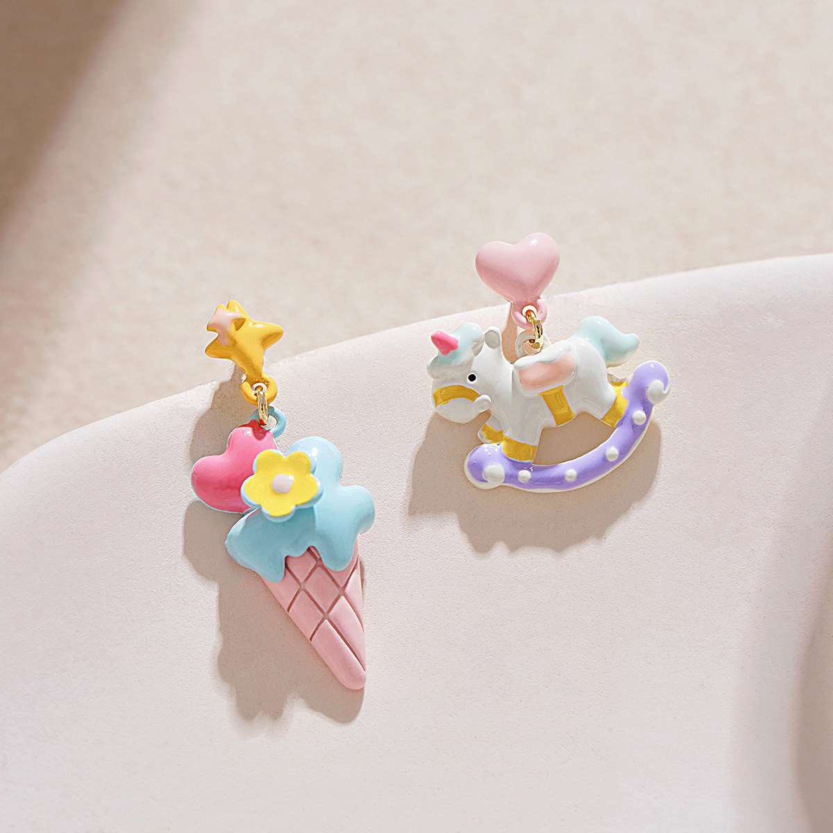 甜美耳環冰淇淋小眾設計感可愛