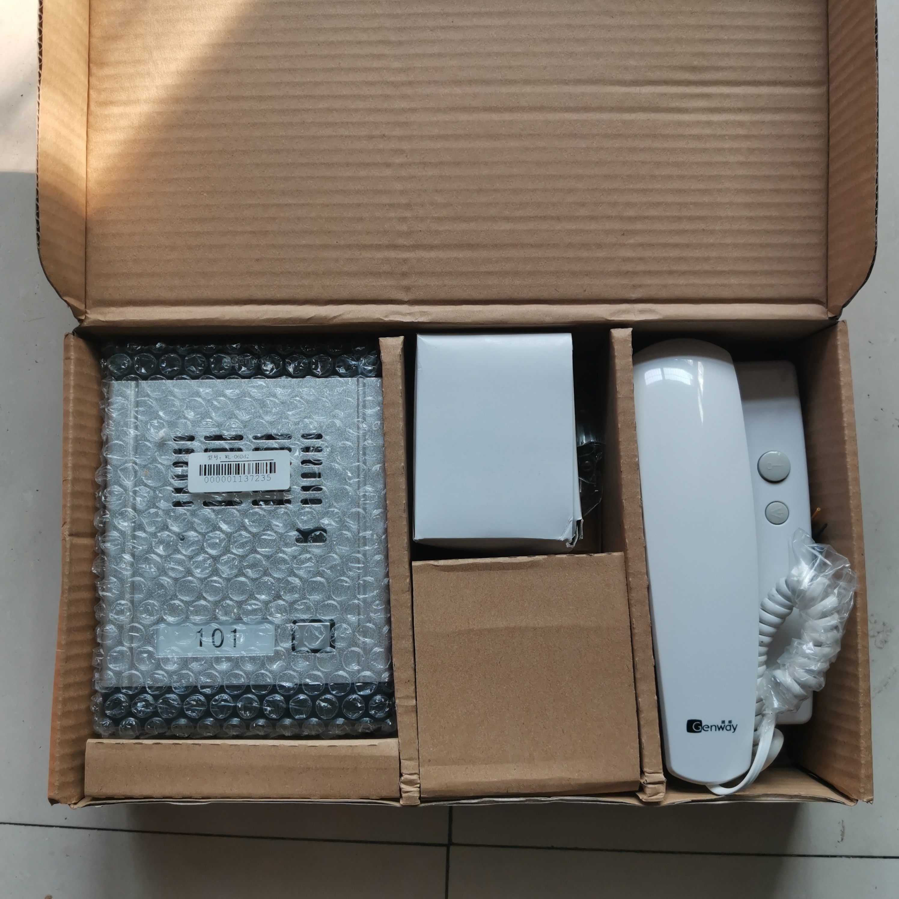 振威别墅楼宇对讲套装一对一WL-06Dd2楼宇对讲主机+电源+分机