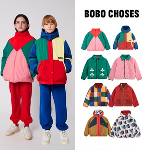 choses 現貨 西班牙 bobo 秋冬兒童雙面穿防風保暖棉服外套 25aw