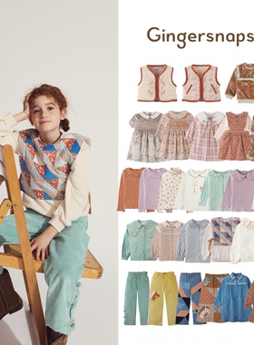 现货 gingersnaps 25aw 秋冬女童设计感T恤卫衣T恤连衣裙长裤