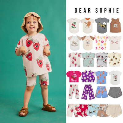 个性卡通时髦T恤上衣长裤短裤子