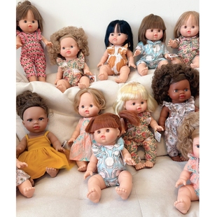 儿童玩偶公仔配套衣服 仿真可爱安抚陪睡娃娃 正品 法国minikane