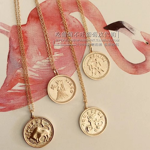 windsor设计师小众12ins浮雕项链