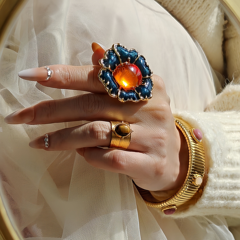 法式小众复古重工夸张戒指