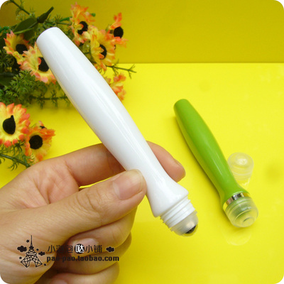 绿色高档眼霜遮光便携滚珠瓶