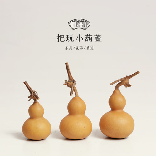 福禄双全带龙头天然小葫芦茶宠