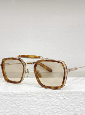 时尚方形大框太阳眼镜男女通用KILPATRICK网红风双梁遮阳墨镜玳瑁