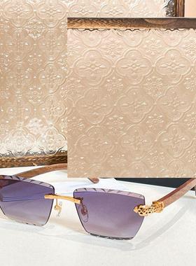 方形无框时尚男女款防紫外线墨镜