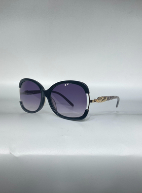 板材方形太阳眼镜男款T00736经典风遮阳墨镜女款防紫外线黑框豹纹