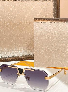 时尚方形无框男女款遮阳墨镜素颜