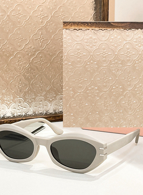 新款网红风多边形太阳眼镜女41WS时尚遮阳墨镜男素颜防紫外线卡其