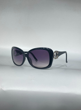 板材方形框太阳眼镜女款1245时尚遮阳墨镜男款渐变灰防紫外线黑色