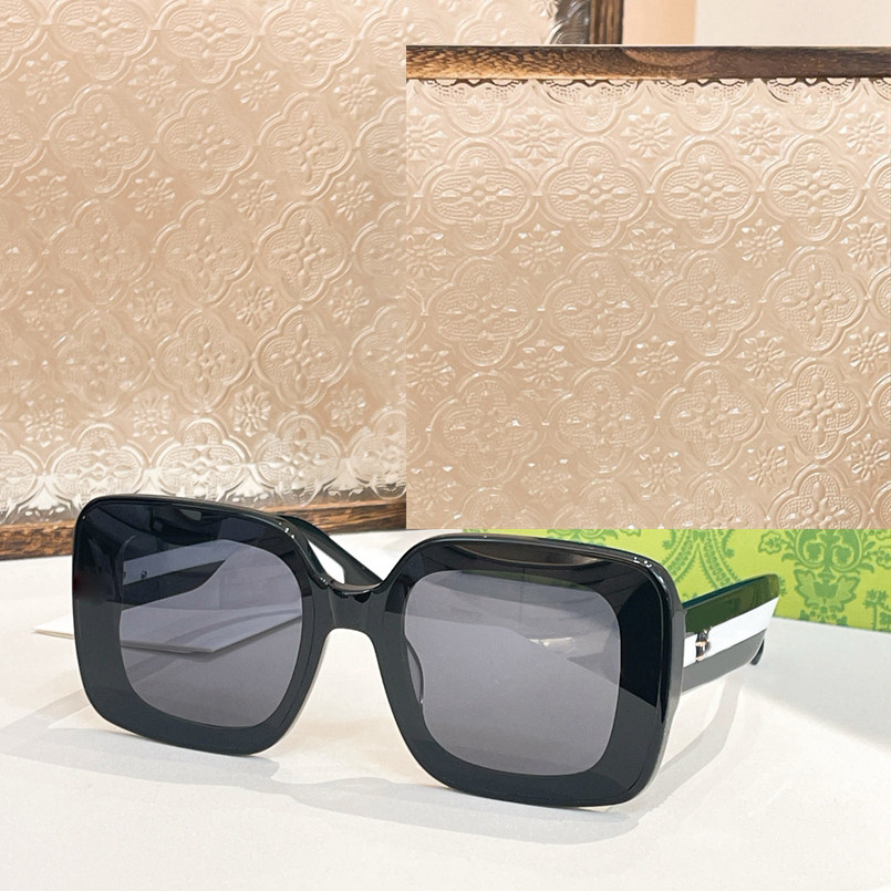 时尚方形框素颜显瘦遮阳墨镜男女