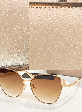 金属猫眼框太阳眼镜女士A95091优雅镶钻蛇形遮阳墨镜男防紫外线金