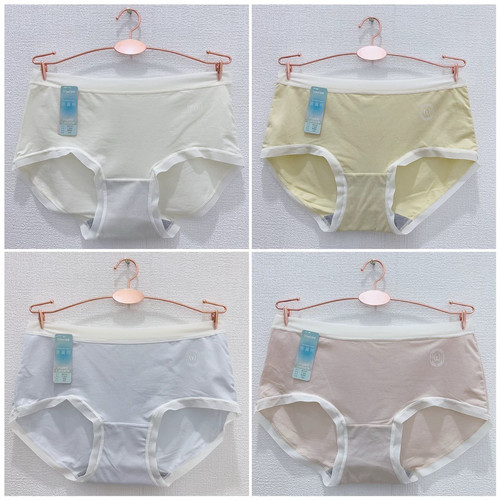 伊内超薄棉内裤少女中腰80573中高腰80575蝉翼棉女三角石墨烯底档