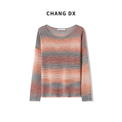 畅家CHANGDX 棉麻宽松针织衫040
