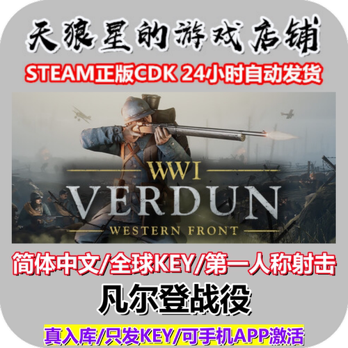 STEAM/凡尔登战役/全球key/中文