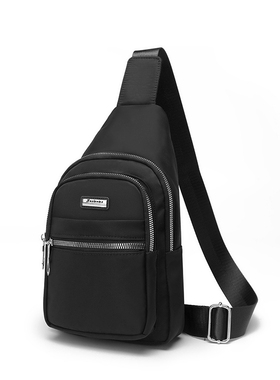 胸包男时尚单肩包户外运动男包牛津布H便携出行包包骑行男士斜挎