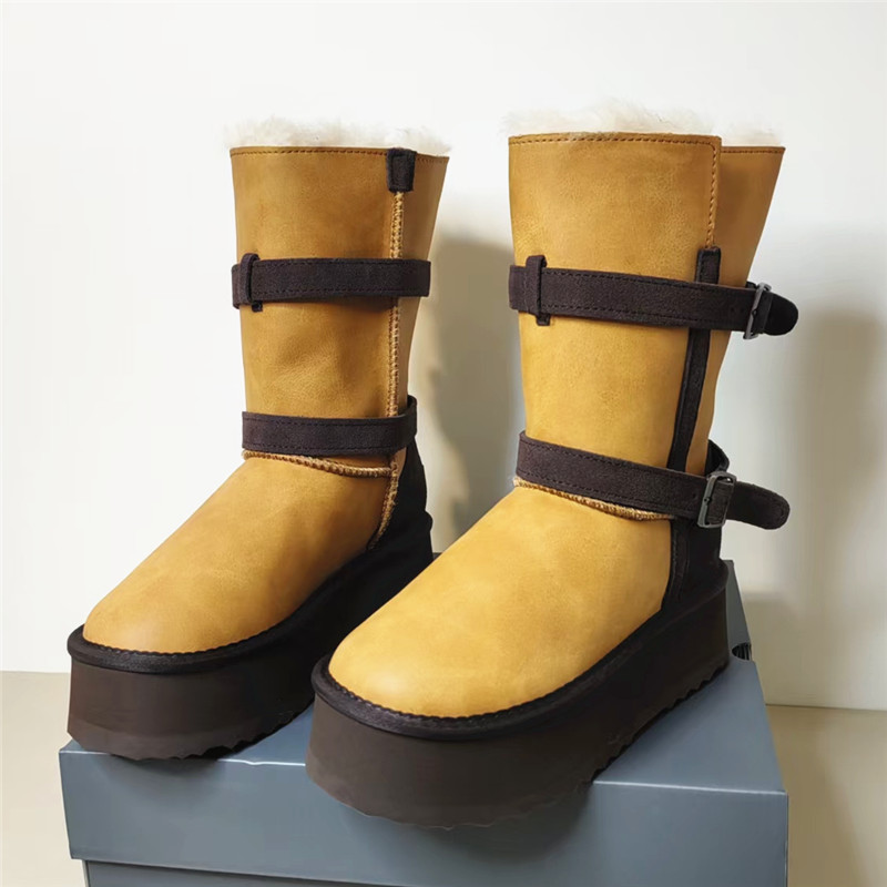 厚底雪地靴女冬季加绒保暖防滑