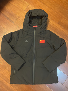 Peak匹克赞助羽绒服中国现代五项国家队大衣黑色防寒羽绒服短款