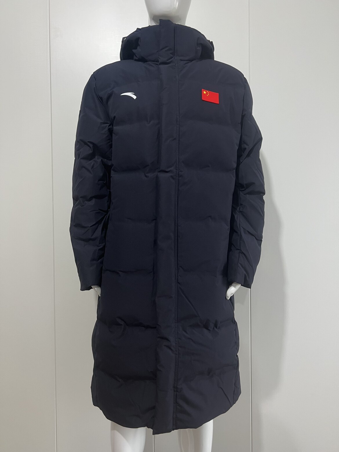 ANTA/安踏赞助中国国家队代表团羽绒服传奇蓝男长羽绒防寒大衣