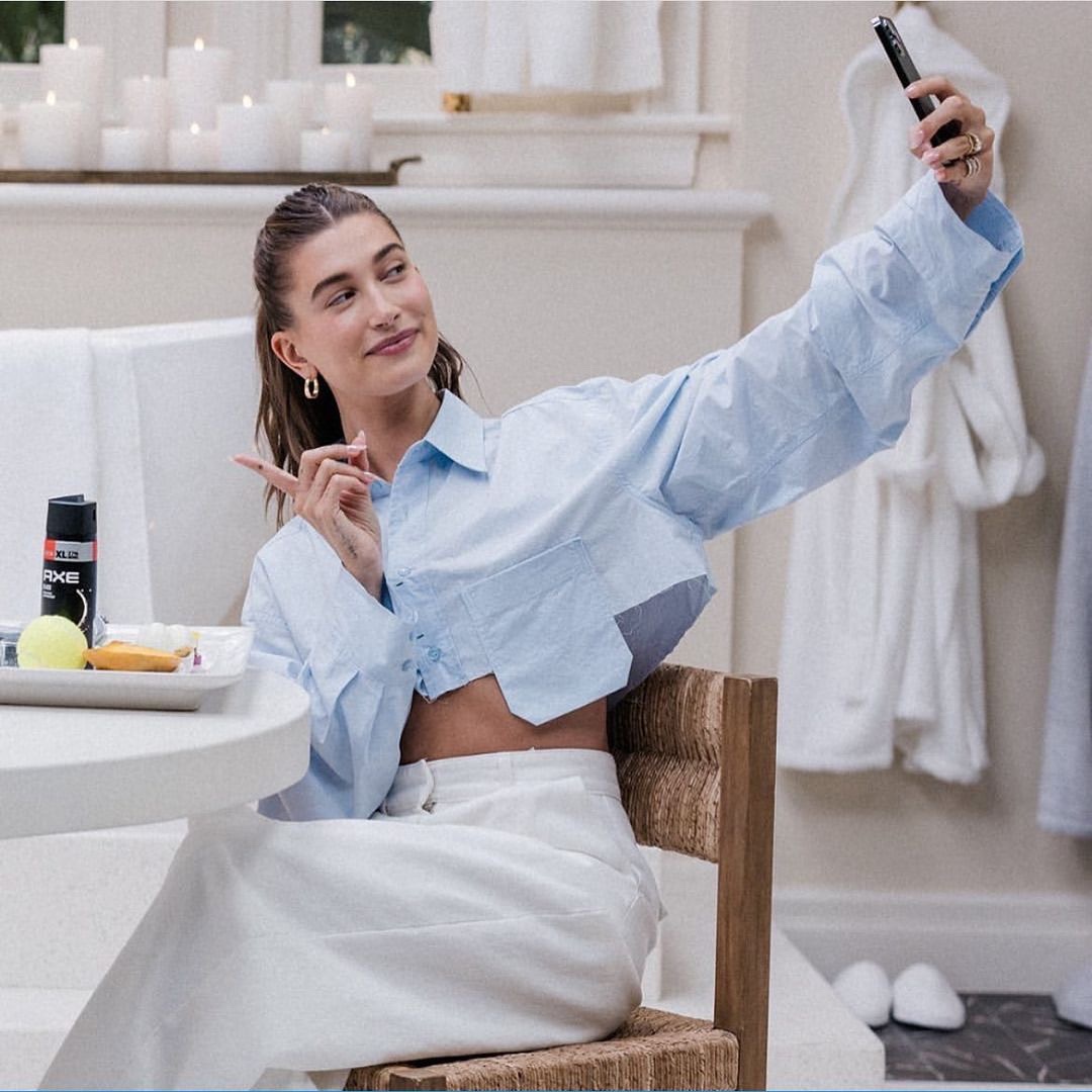 sourceunknown超短款衬衫海莉