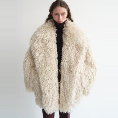 SU复古仿皮草毛毛外套