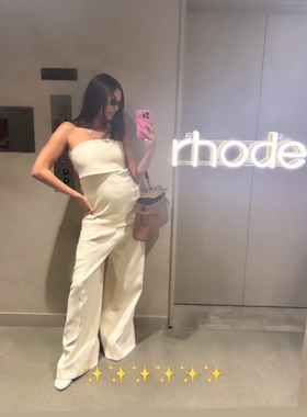 Source Unknown 24小众抹胸拉链纯色高级感上衣Hailey同款