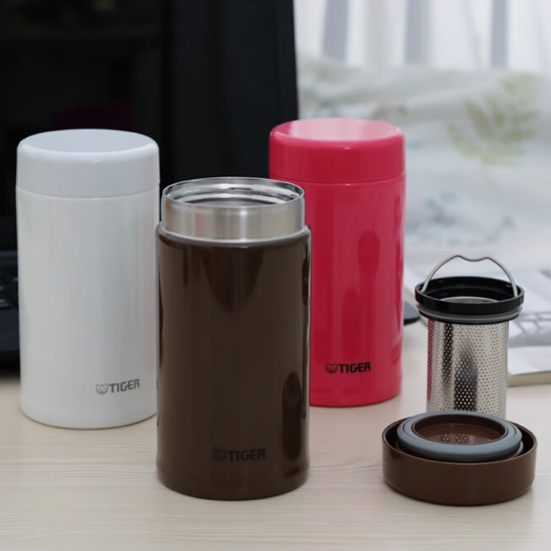 虎牌不锈钢保温办公杯泡茶杯滤网