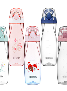 膳魔师夏季男女时尚运动塑料杯水壶学生随行水杯小蛮腰TCSA-500